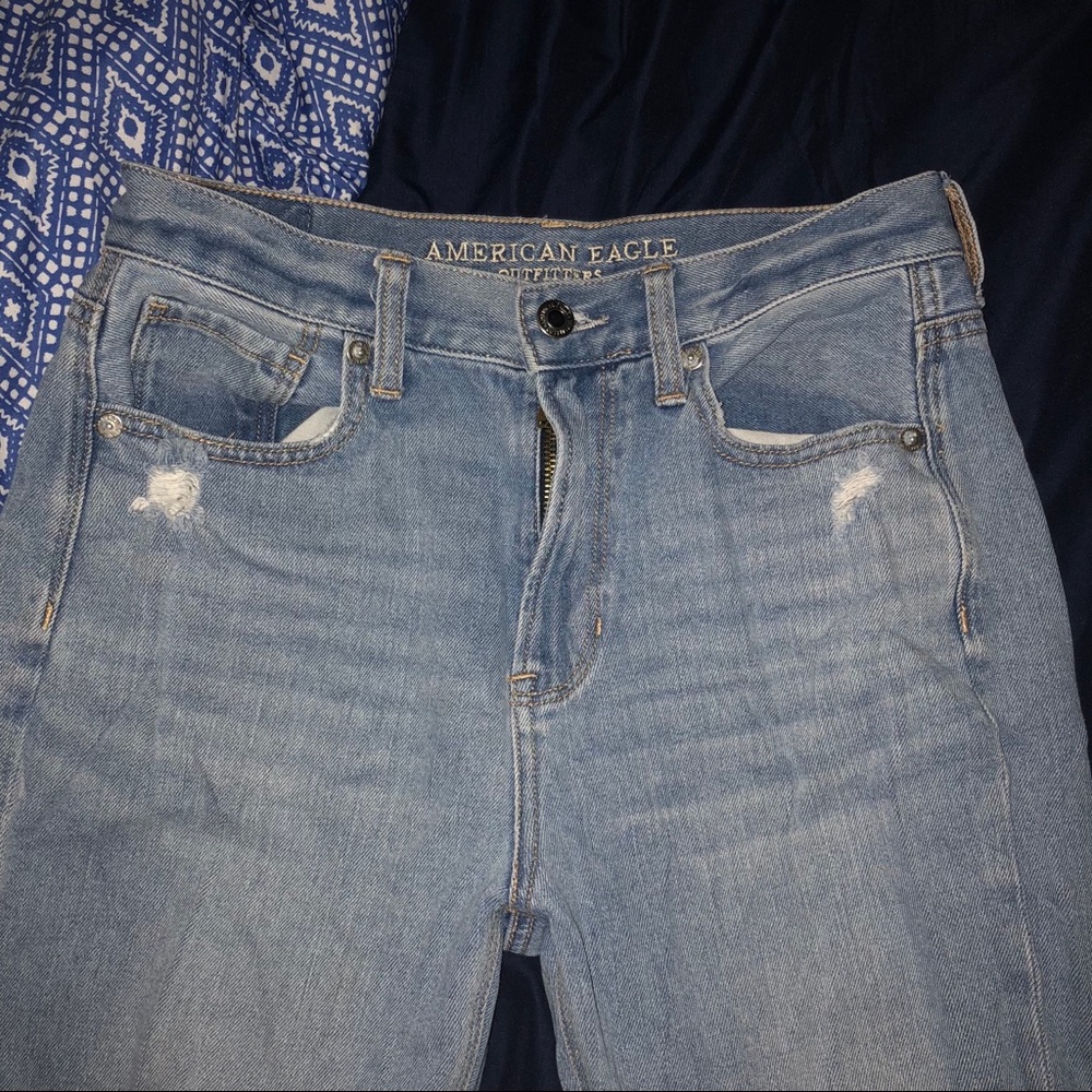 American Eagle High Waisted “Mom Jeans”